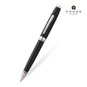 Cross Coventry Black Lacquer with Polished Chrome Appointments Ballpoint Pen (Blue Ink)