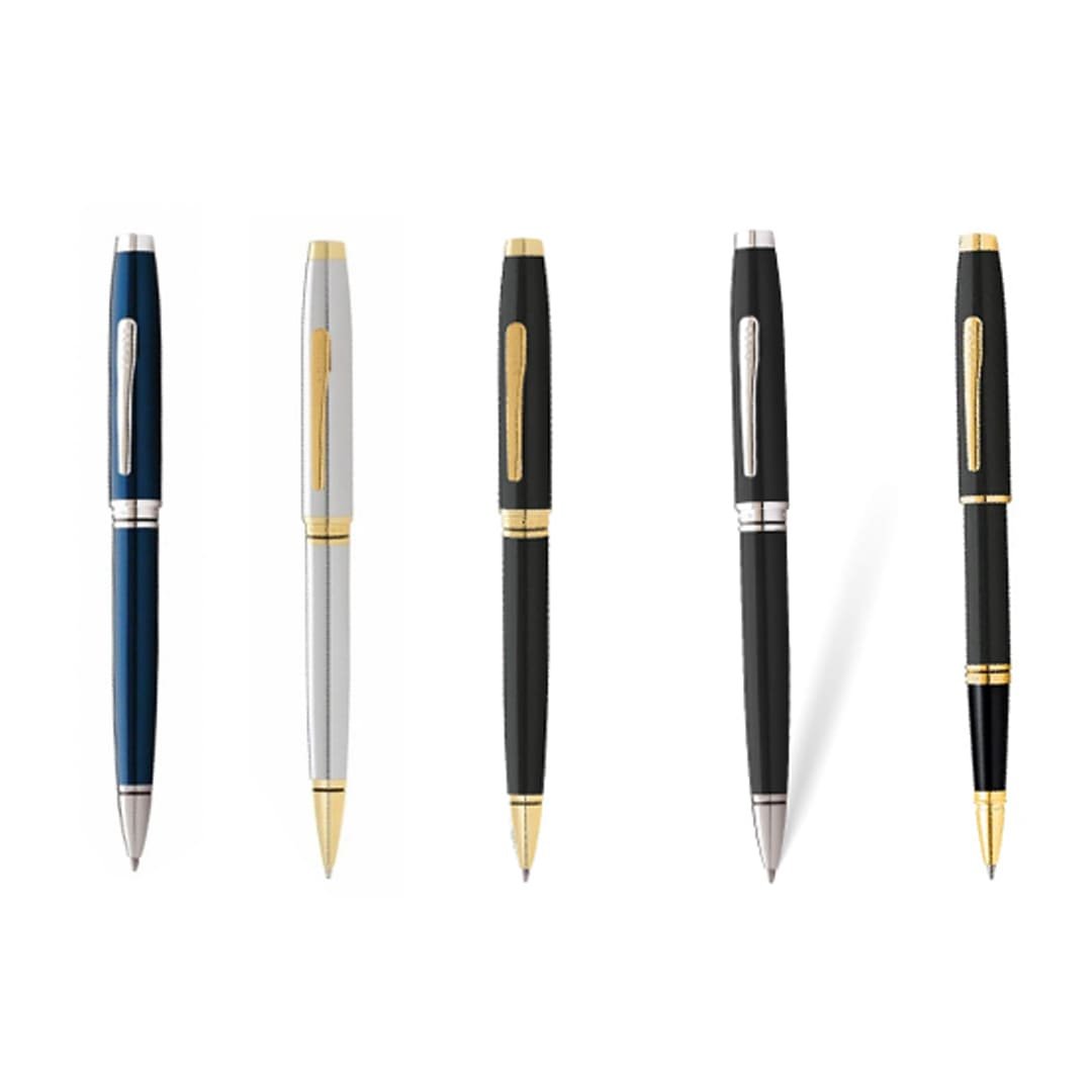 Cross Coventry Blue Lacquer with Polished Chrome Appointments Ballpoint Pen (Blue Ink) - Image 4