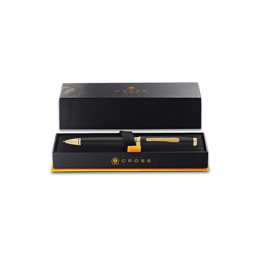 Cross Coventry Classic Black Lacquer with Gold Tone Appointments Ballpoint Pen (Blue Ink) - Image 3