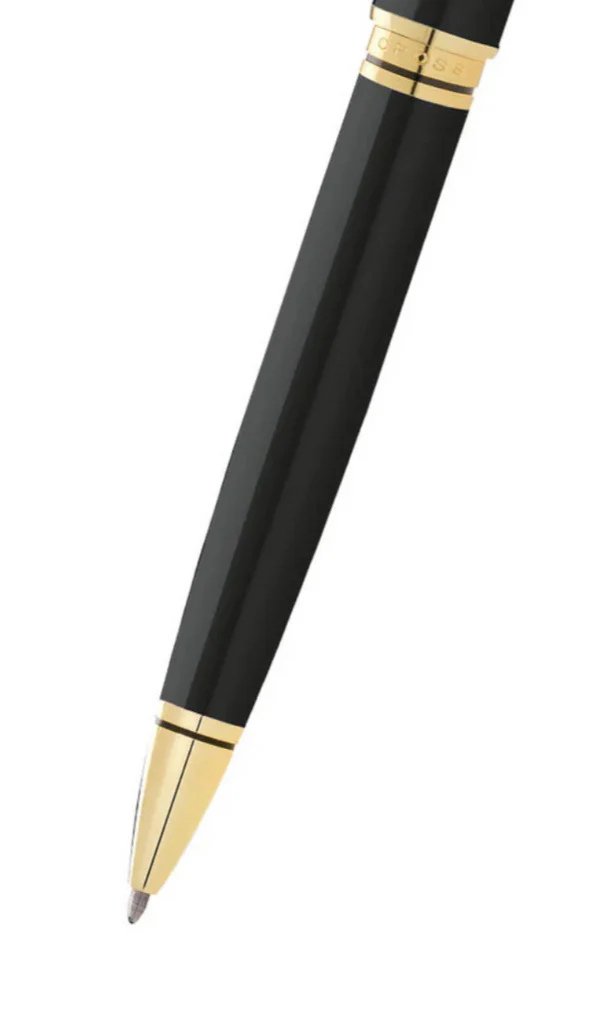 Cross Coventry Classic Black Lacquer with Gold Tone Appointments Ballpoint Pen (Blue Ink) - Image 7