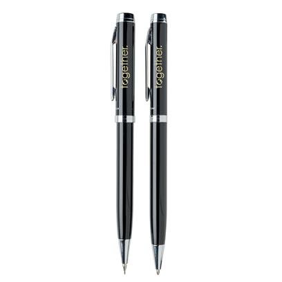 LUZERN SET - Swiss Peak Pen Set - Black - Image 4