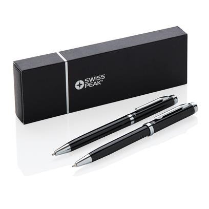 LUZERN SET - Swiss Peak Pen Set - Black - Image 6
