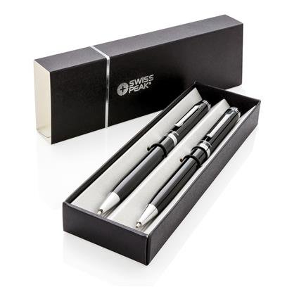 LUZERN SET - Swiss Peak Pen Set - Black - Image 7