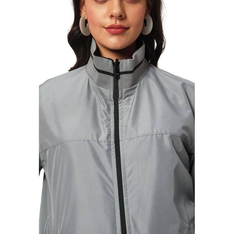 VARSITY - SANTHOME Women's Lightweight Reversible Bomber Jacket - Image 2