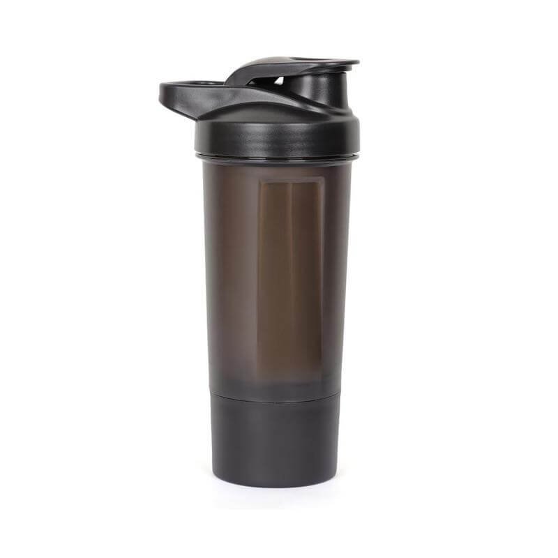 FINIQ - Giftology Protein Shaker Water Bottle with Cup - Black - Image 9
