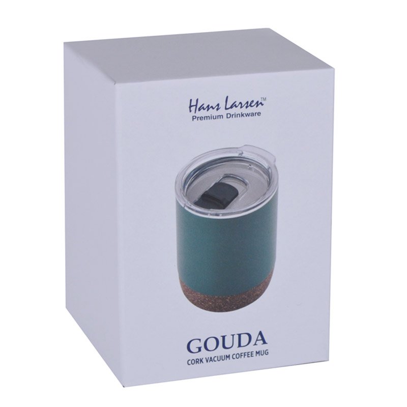 GOUDA - Hans Larsen Vacuum Mug With Cork Base - Green - Image 7