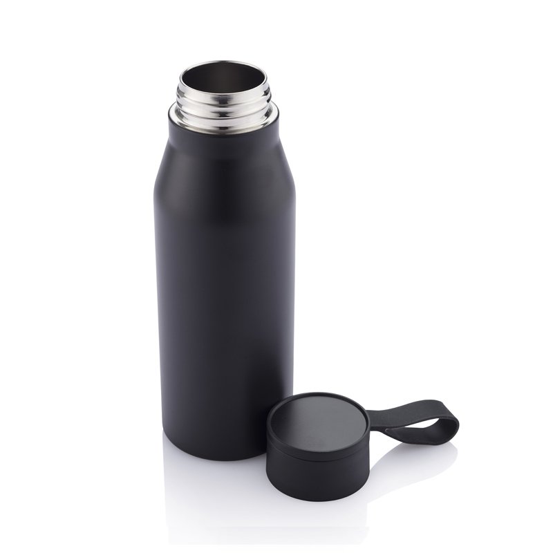 R-NEBRA - CHANGE Collection Recycled Stainless Steel Vacuum Bottle - Black - Image 8