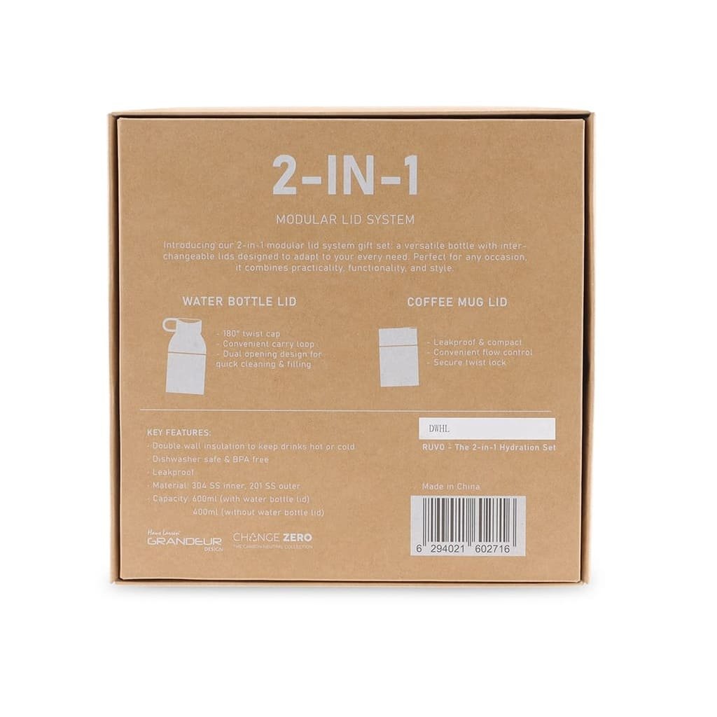 RUVO - CHANGE ZERO 2-in-1 Modular Hydration Gift Set - Dark Green - Image 14