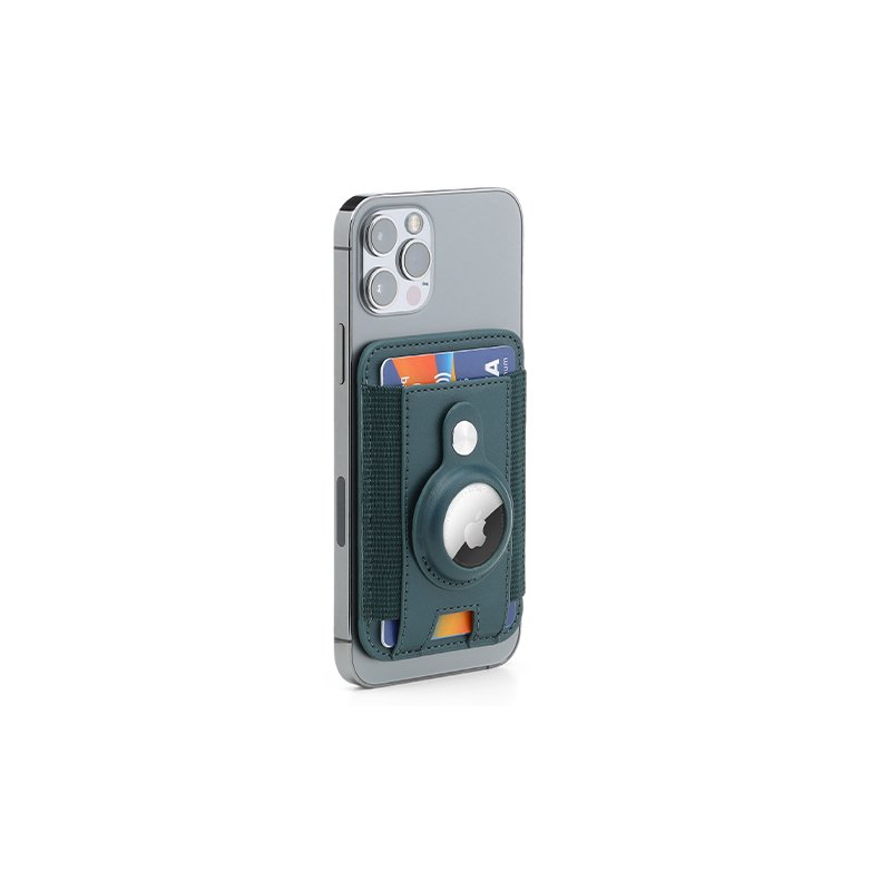 MARZ - Santhome® Magnetic Phone Cardholder with Santhome Tag Pocket - Dark Green - Image 22