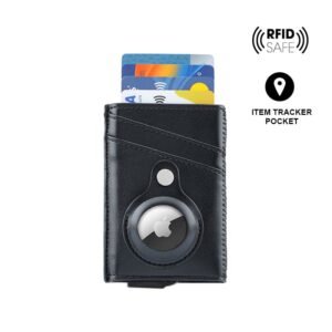 TROMSI - Santhome® PU Card Holder with Santhome Tag pocket - Black