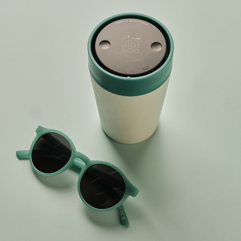 Circular Cup 8oz Chalk & Aquamarine Green - Image 18