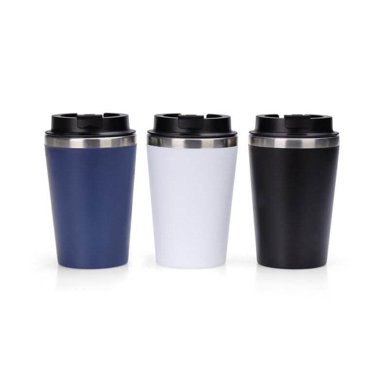 MOSS - Giftology Steel/PP Double Wall Tumbler - 350ml - White - Image 25