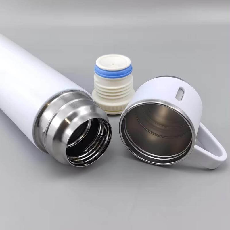 SAFFLE - Giftology Family Set of Vacuum Flask & Two Cups - White - Image 16