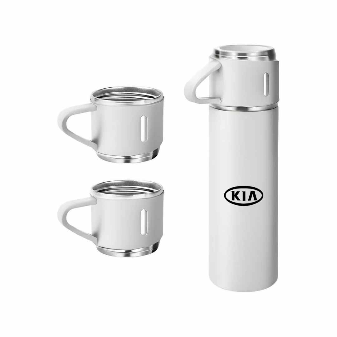 SAFFLE - Giftology Family Set of Vacuum Flask & Two Cups - White - Image 21