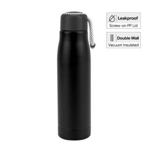 NIMES - Giftology Double Wall Stainless Steel Bottle 550ml - Black