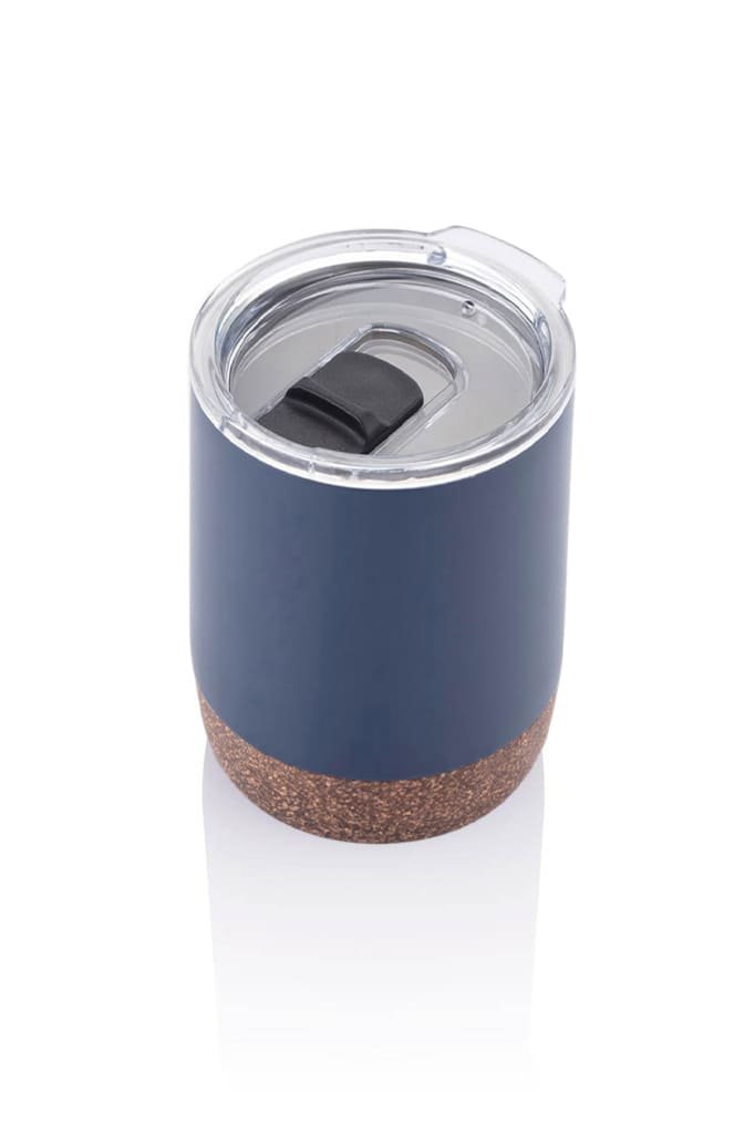 GOUDA - Hans Larsen Vacuum Mug With Cork Base - Blue - Image 8