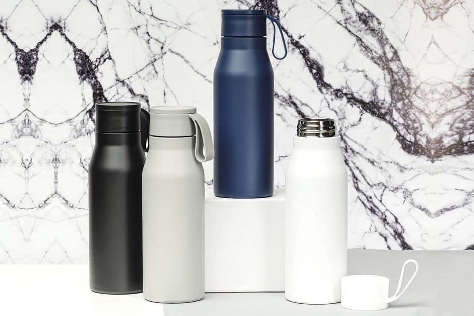 R-NEBRA - CHANGE Collection Recycled Stainless Steel Vacuum Bottle - White - Image 19