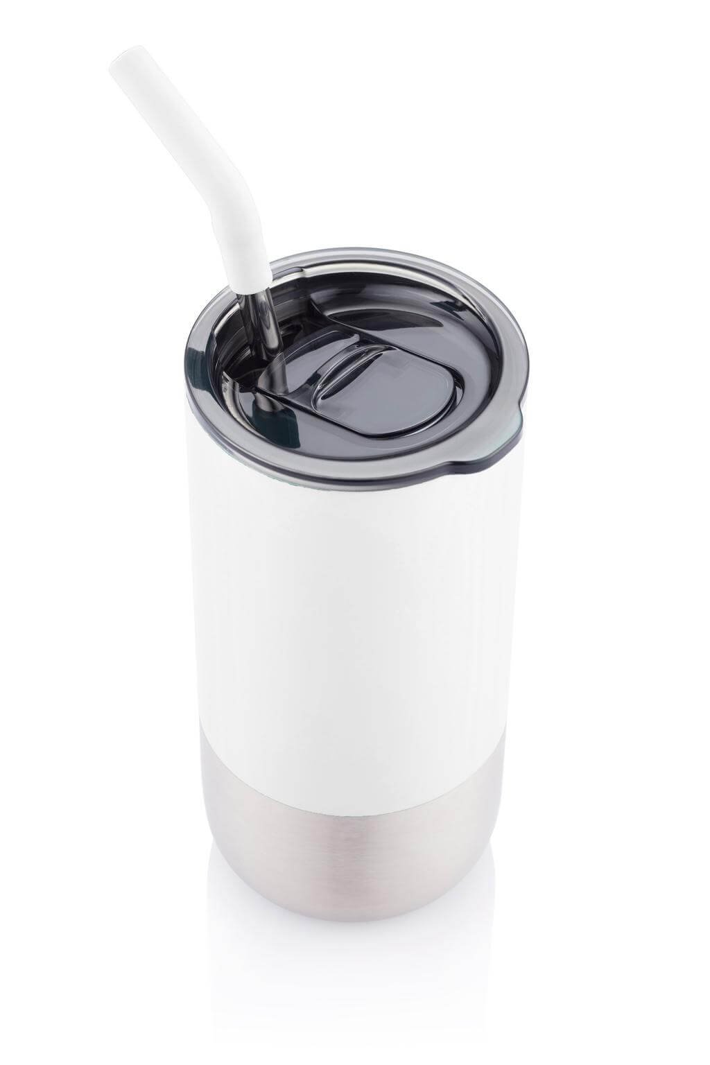BORCULO - CHANGE Collection Insulated Tumbler with Reusable Straw - White - Image 7