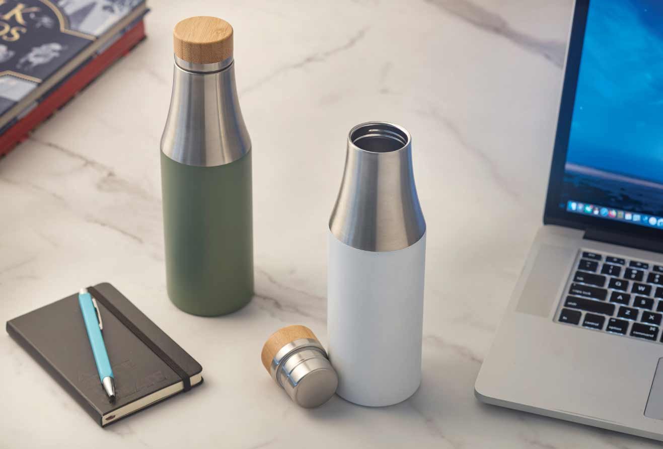 BREDA - CHANGE Collection Insulated Water Bottle - Black - Image 9