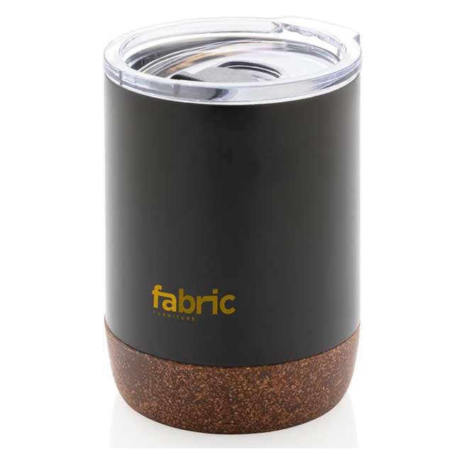 GOUDA - Hans Larsen Vacuum Mug With Cork Base - Black - Image 6