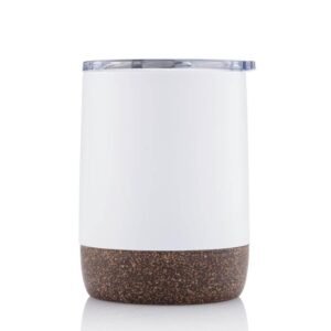 GOUDA - Hans Larsen Vacuum Mug With Cork Base - White
