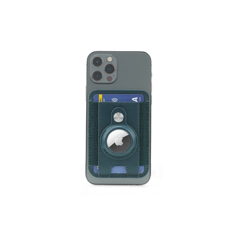 MARZ - Santhome® Magnetic Phone Cardholder with Santhome Tag Pocket - Dark Green - Image 9
