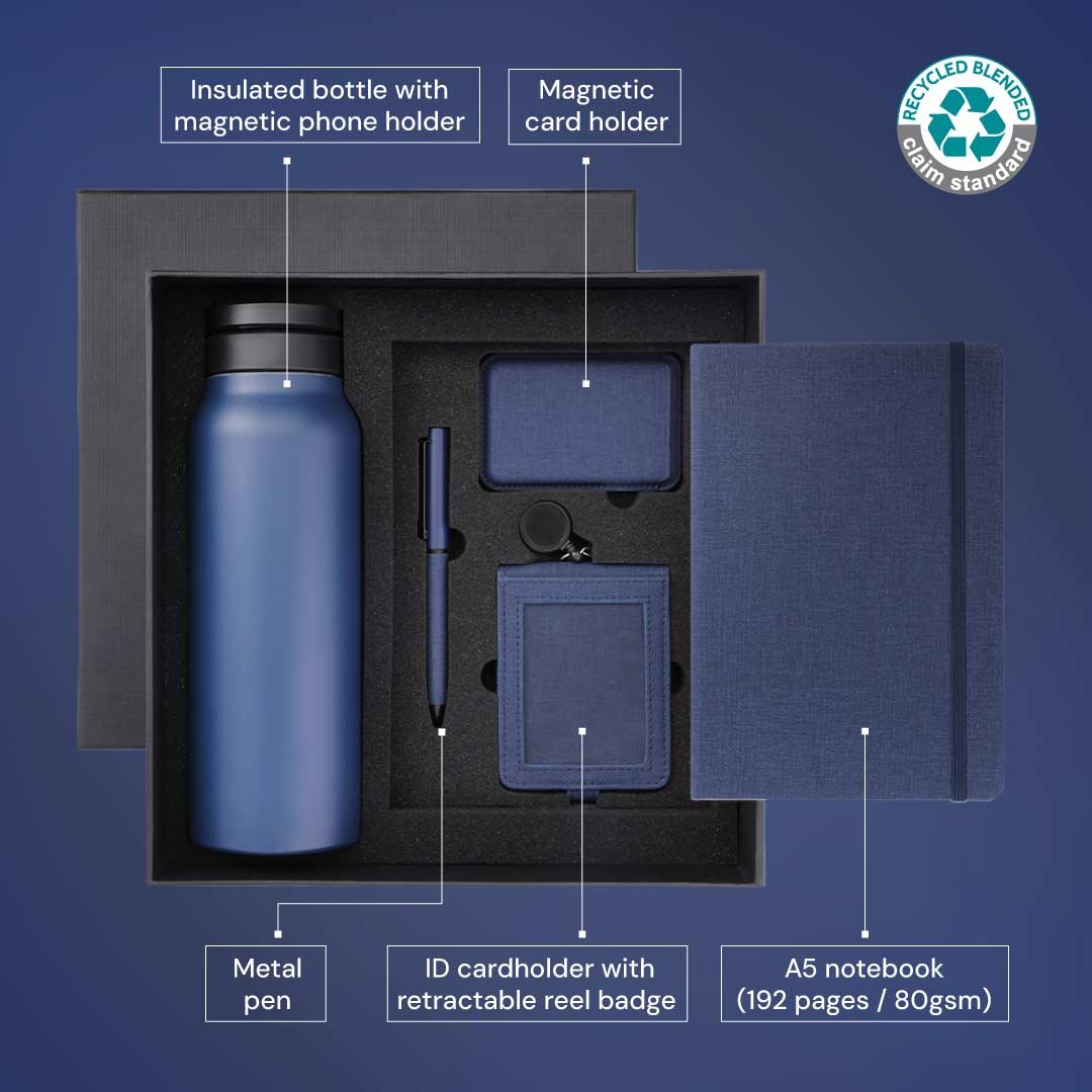 AVEIRO - CHANGE ZERO Sustainable 5pc Gratitude Gift Set - Navy Blue - Image 23