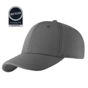 TITAN - Santhome Recycled 6 Panel Adjustable Cap - Dark Grey