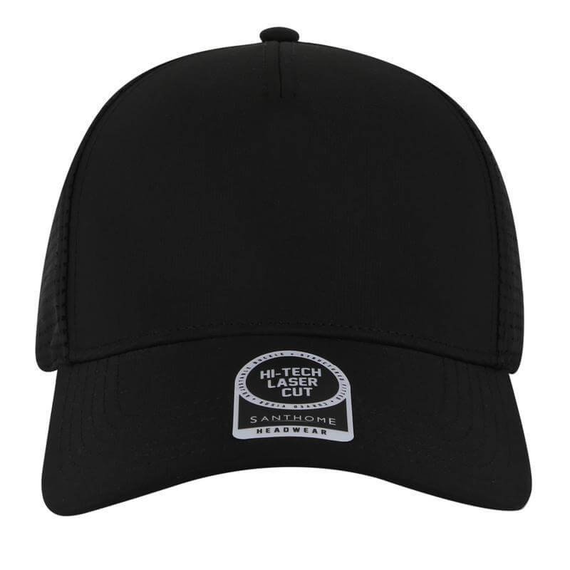 ACE - Santhome 5 Panel DryNCool® Sports Cap - Black - Image 5