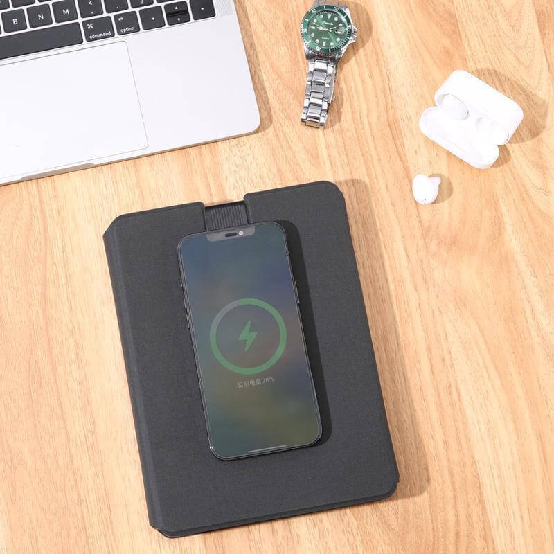 ONEX - CHANGE ZERO Recycled 10000mAh 15W MagSafe Wireless A5 Organizer 32GB - Black - Image 12