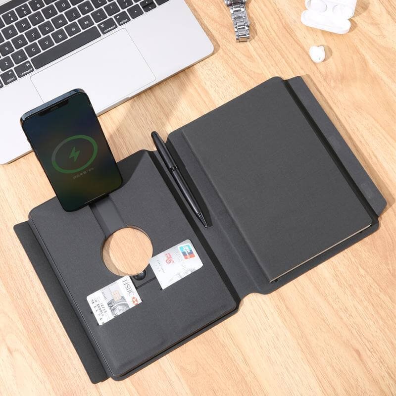 ONEX - CHANGE ZERO Recycled 10000mAh 15W MagSafe Wireless A5 Organizer 32GB - Black - Image 14