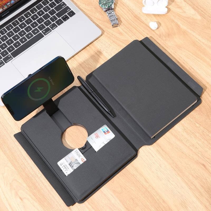 ONEX - CHANGE ZERO Recycled 10000mAh 15W MagSafe Wireless A5 Organizer 32GB - Black - Image 15