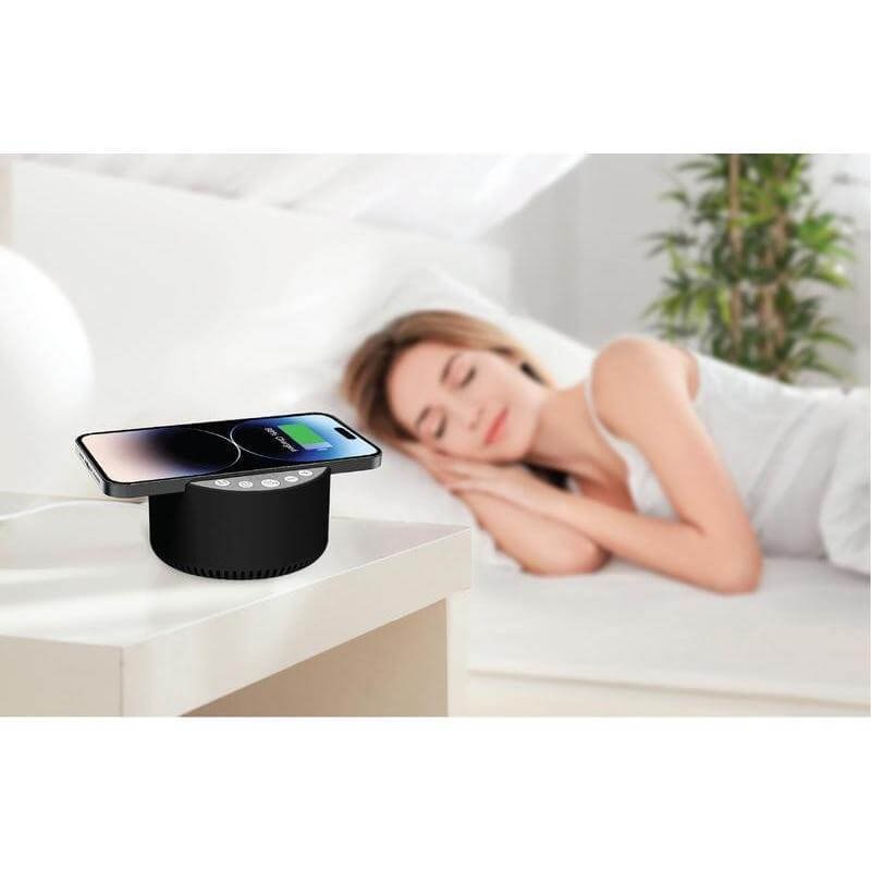 ROVIK - Giftology 3-in-1 Bluetooth Speaker with Sleep Machine and 15W Wireless Charger - Black - Image 13