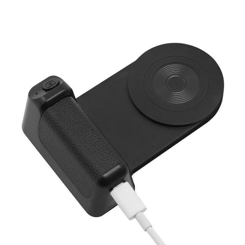 KORMAN - @memorii® Magnetic Phone Stand with 15W Wireless Charging and Remote Shutter - Black - Image 9