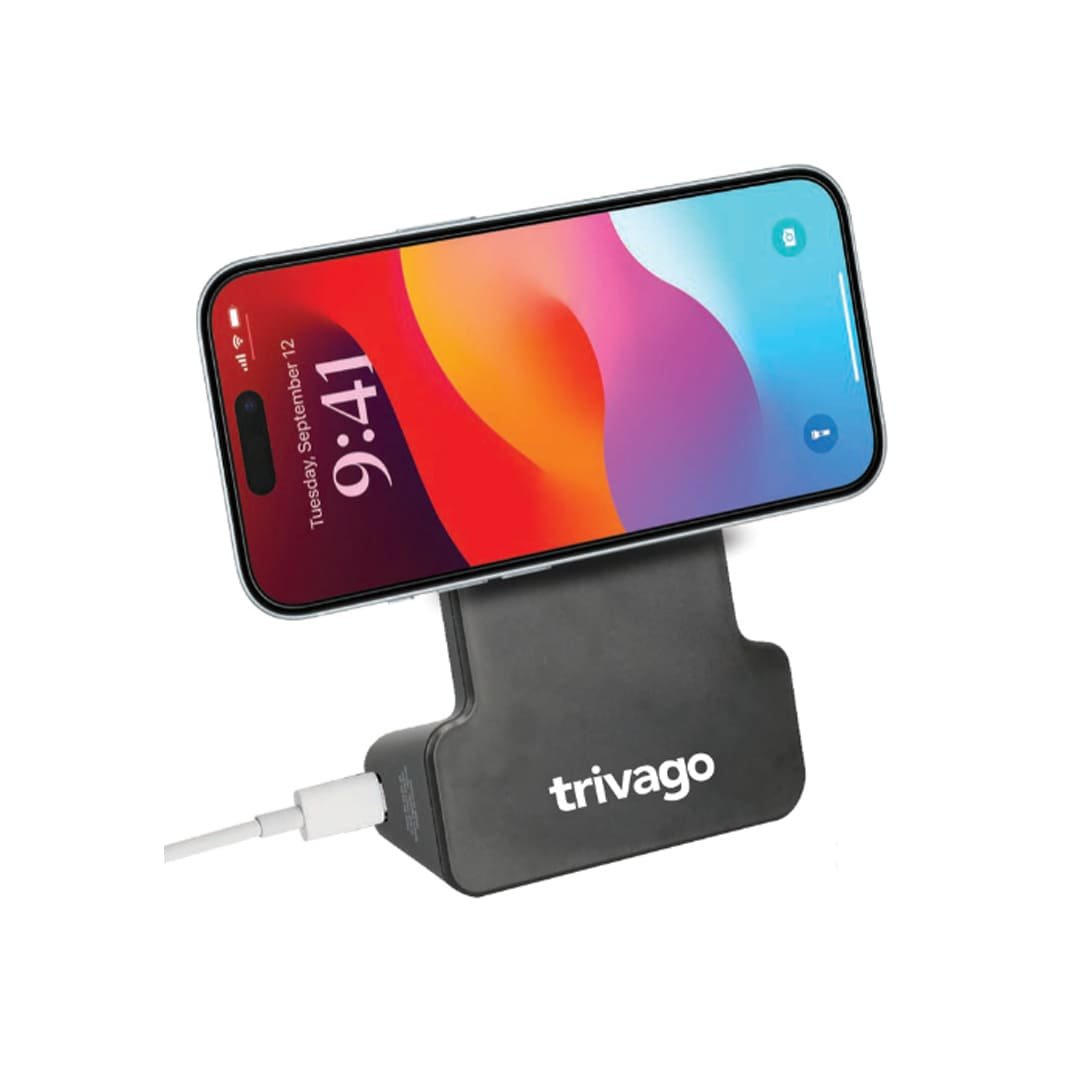 KORMAN - @memorii® Magnetic Phone Stand with 15W Wireless Charging and Remote Shutter - Black - Image 13