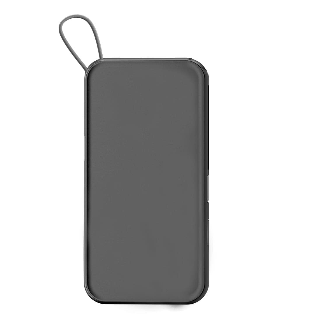 ROTTERDAM - @memorii® 10,000mAh Universal Wireless Powerbank with inbuilt cables - Black - Image 12