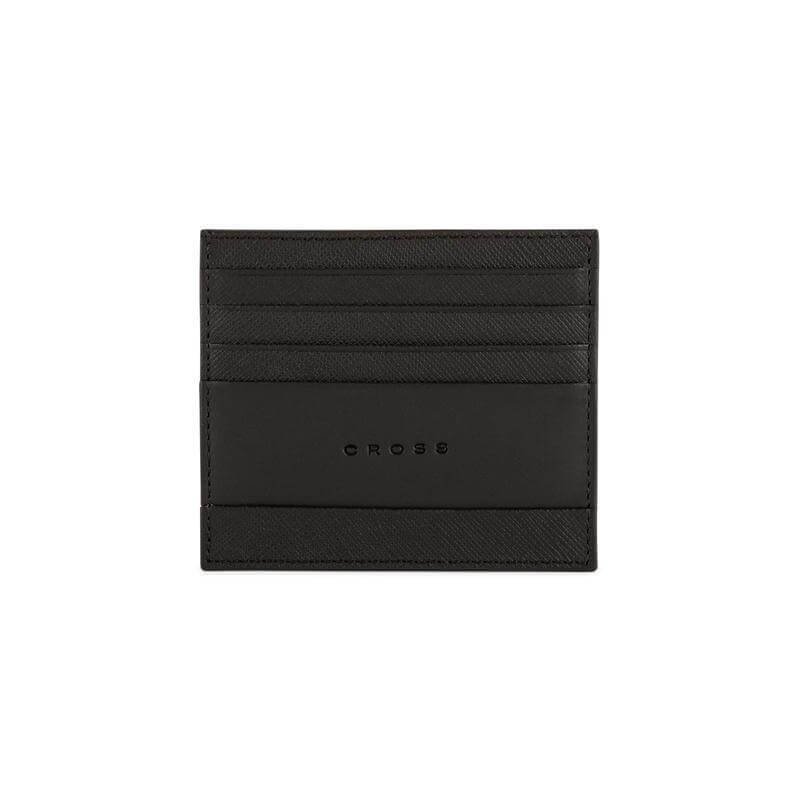 CROSS Saffiano Leather 6CC Card Holder - Black - Image 4