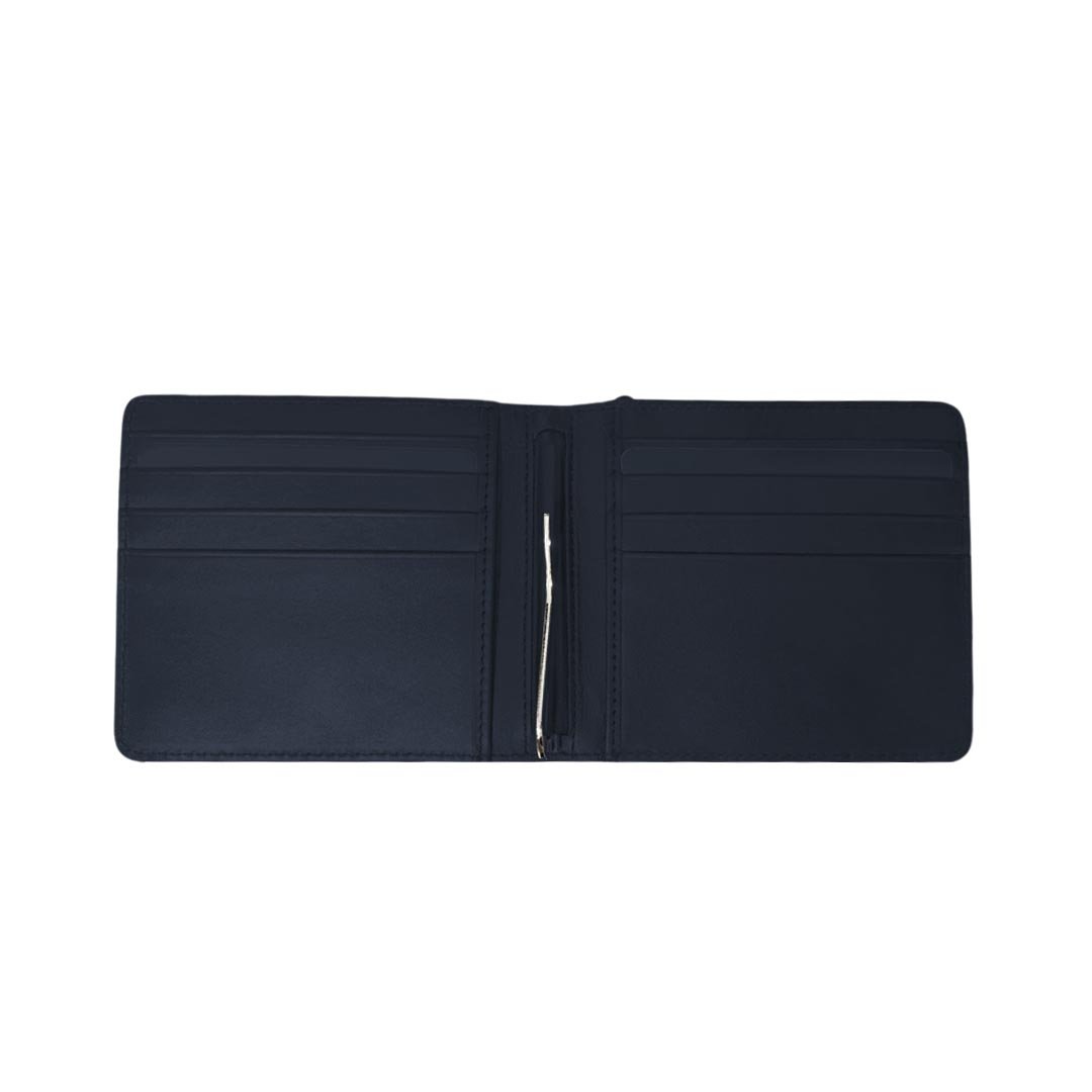 CROSS Leather Clip Wallet - Navy - Image 8