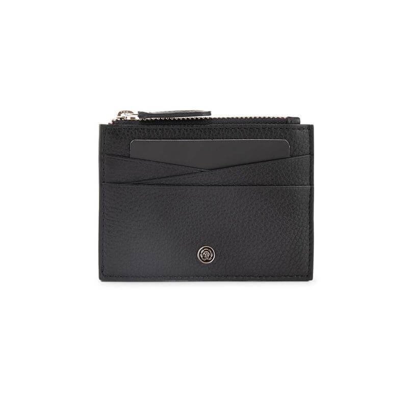 CROSS Pebble Leather Ladies' 6CC Zip Card Holder - Black - Image 7