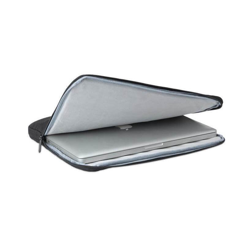 SALCEA - Santhome® 15" Laptop Sleeve - Black/Tan - Image 11