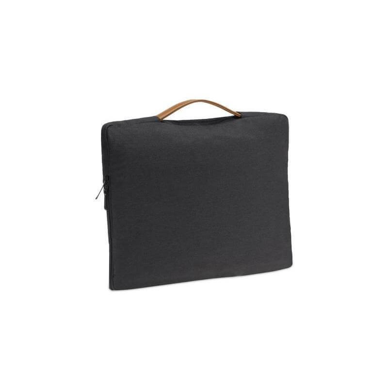 SALCEA - Santhome® 15" Laptop Sleeve - Black/Tan - Image 12