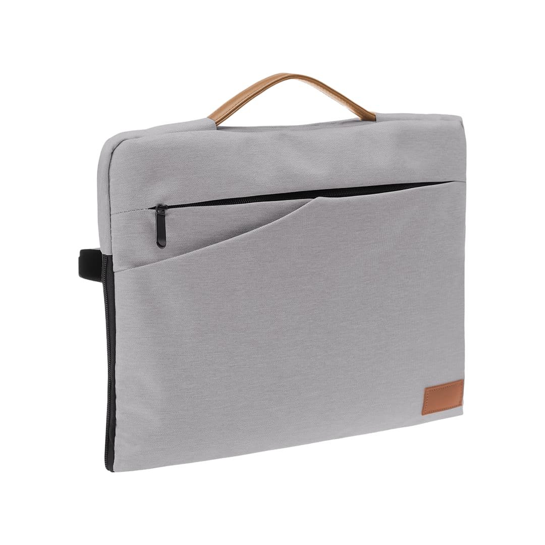 SALCEA - Santhome® 15" Laptop Sleeve - Grey/Tan - Image 8