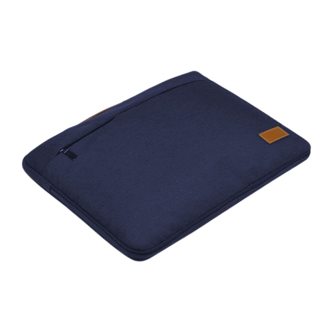 SALCEA - Santhome® 15" Laptop Sleeve - Navy Blue/Tan - Image 10