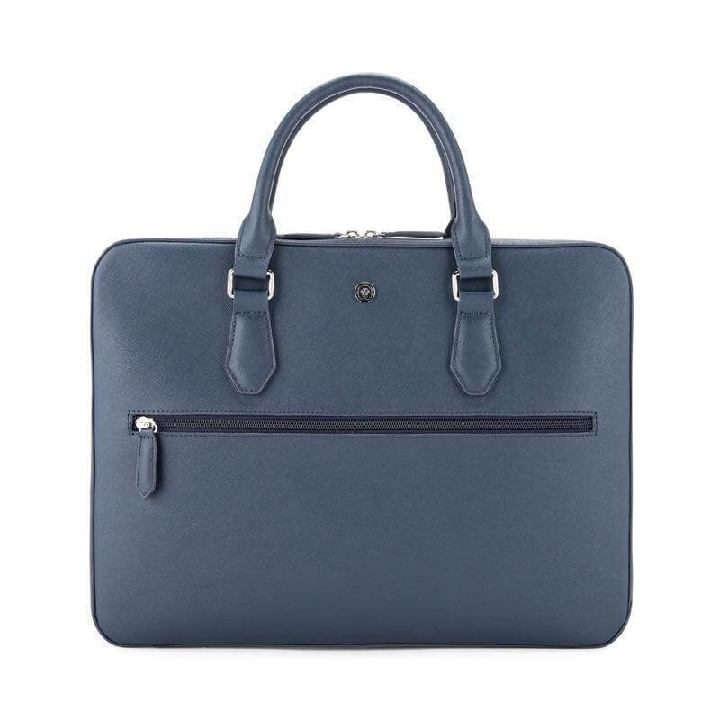 Cross Luxury Leather Briefcase - Navy Blue - Image 7