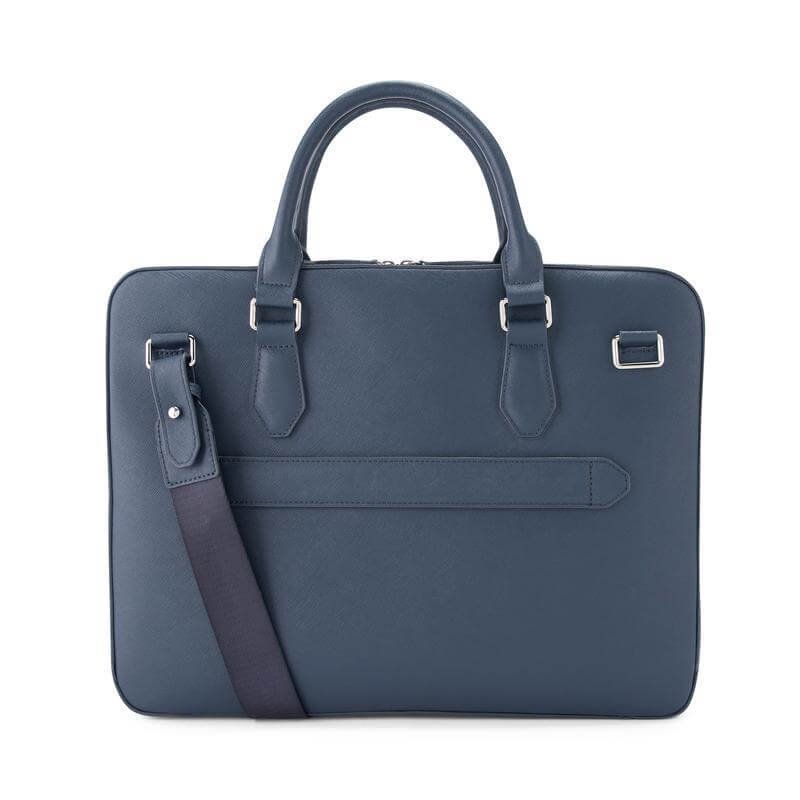 Cross Luxury Leather Briefcase - Navy Blue - Image 8