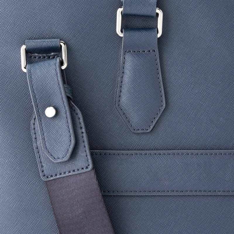 Cross Luxury Leather Briefcase - Navy Blue - Image 11
