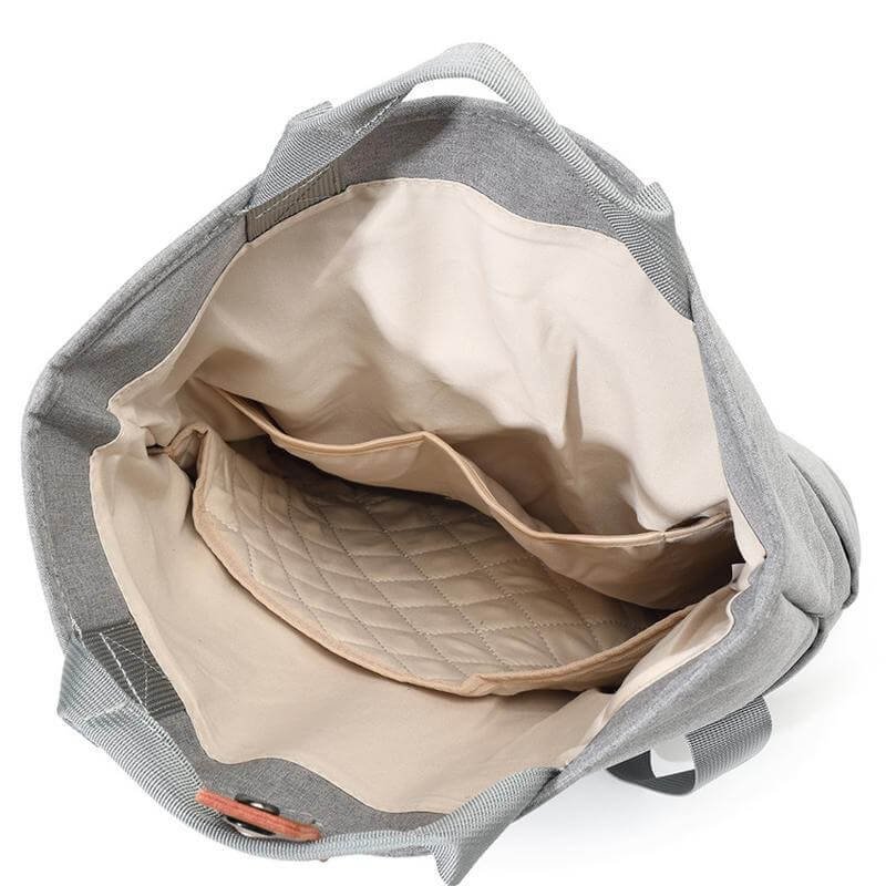 LORETTO - SANTHOME 2-in-1 Messenger & Tote Bag - Light Grey - Image 8
