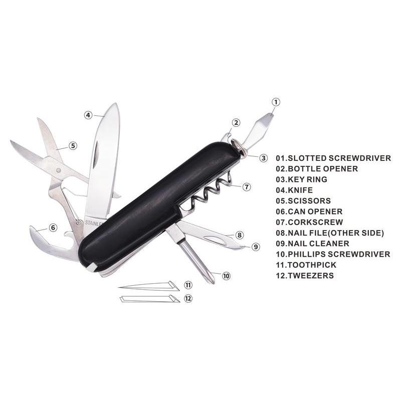 SALO - 12 in 1 Multi Function Tool - Black - Image 10