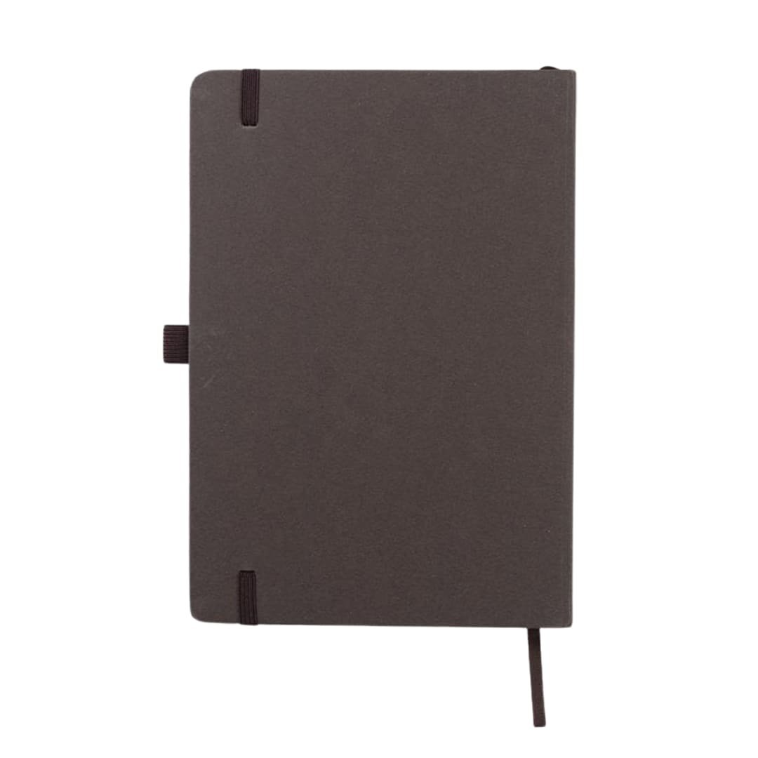 ABULA - eco-neutral® A5 Hard Cover Notebook & Pen Set - Coffee Paper - Image 13