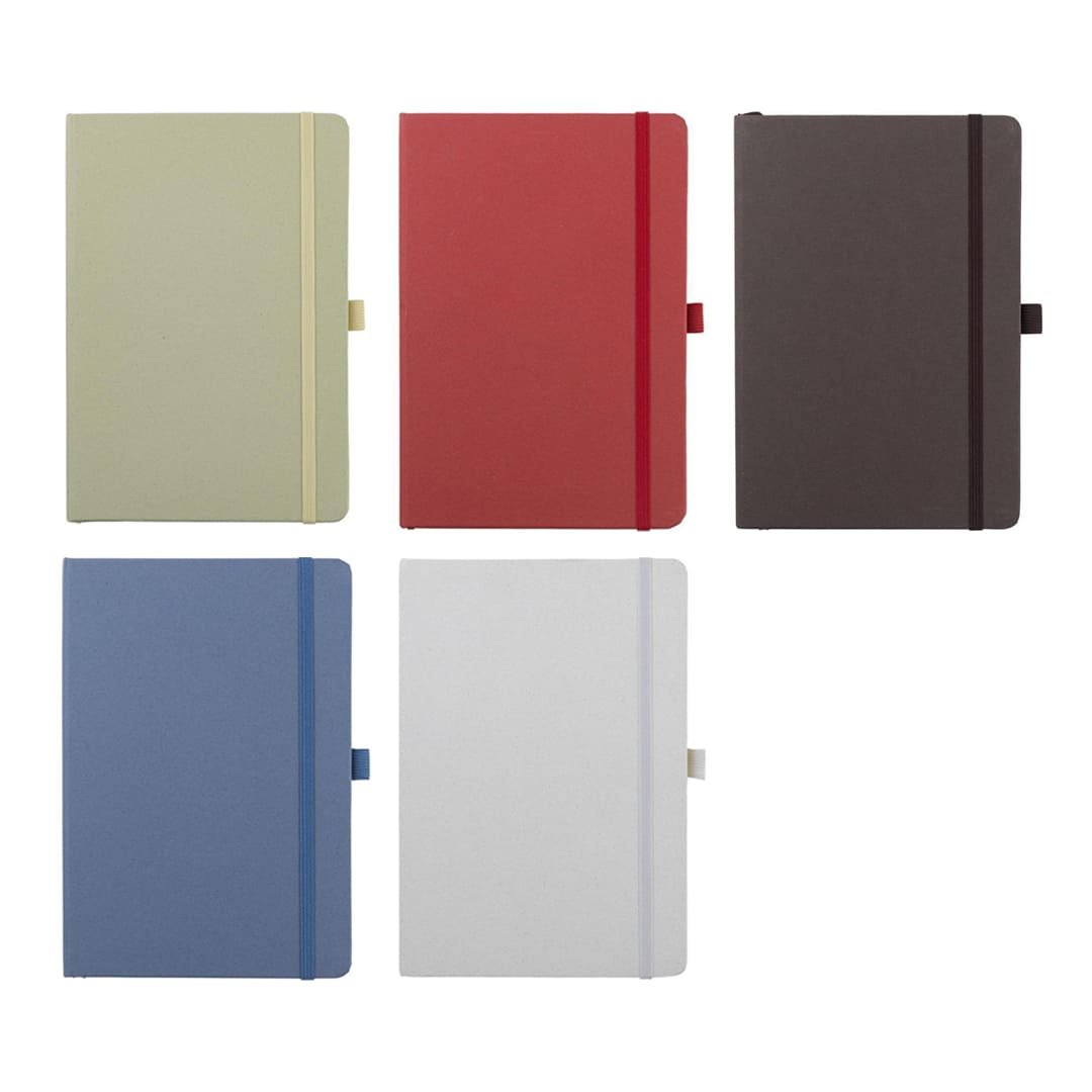ABULA - eco-neutral® A5 Hard Cover Notebook & Pen Set - Kiwi Paper - Image 19
